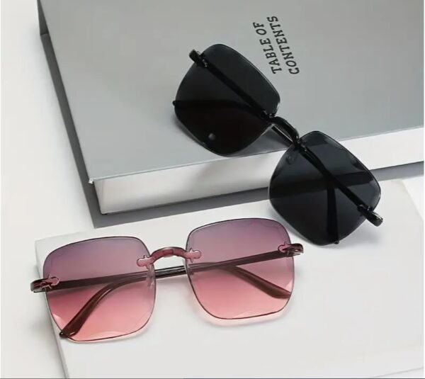 Trendy Gradient Square Fashion Glasses